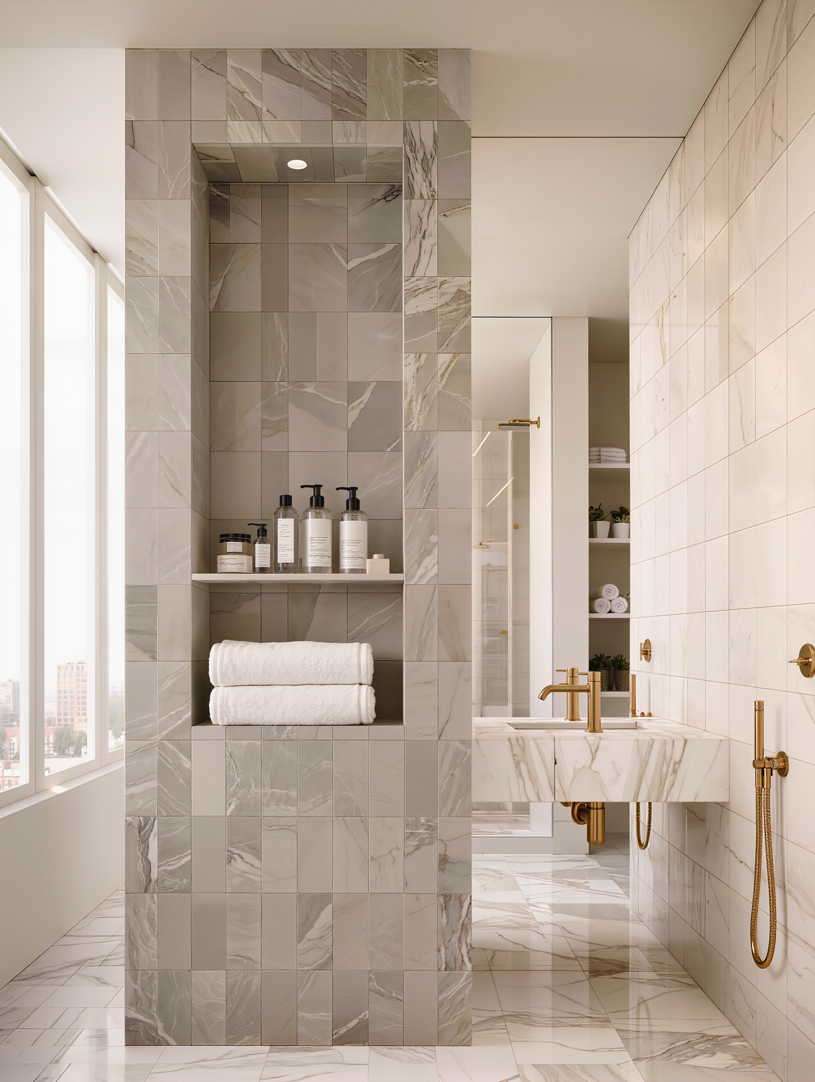 Modern bathroom renovation